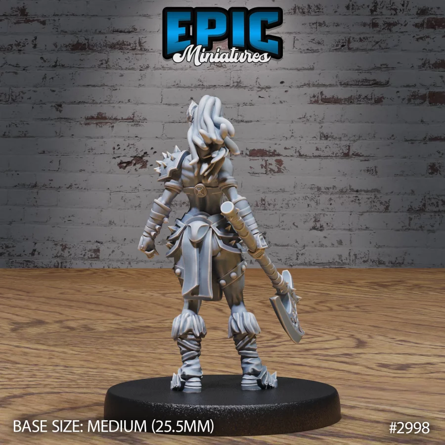 Dark Elf Barbarian (Medium) - Image 2