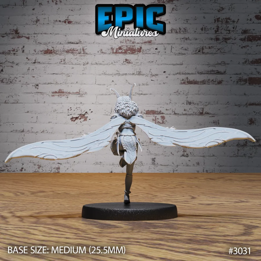 Moth Girl Landing (Medium) - Image 2