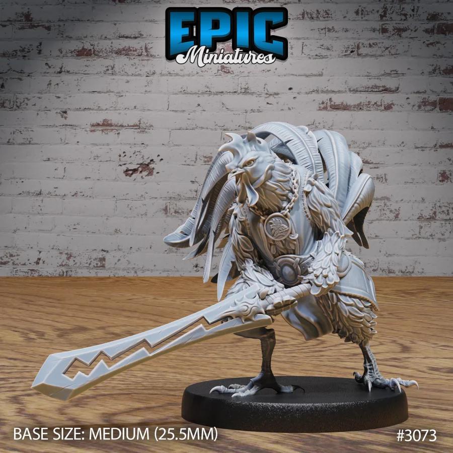 Rooster Warrior Sword Attack (Medium)