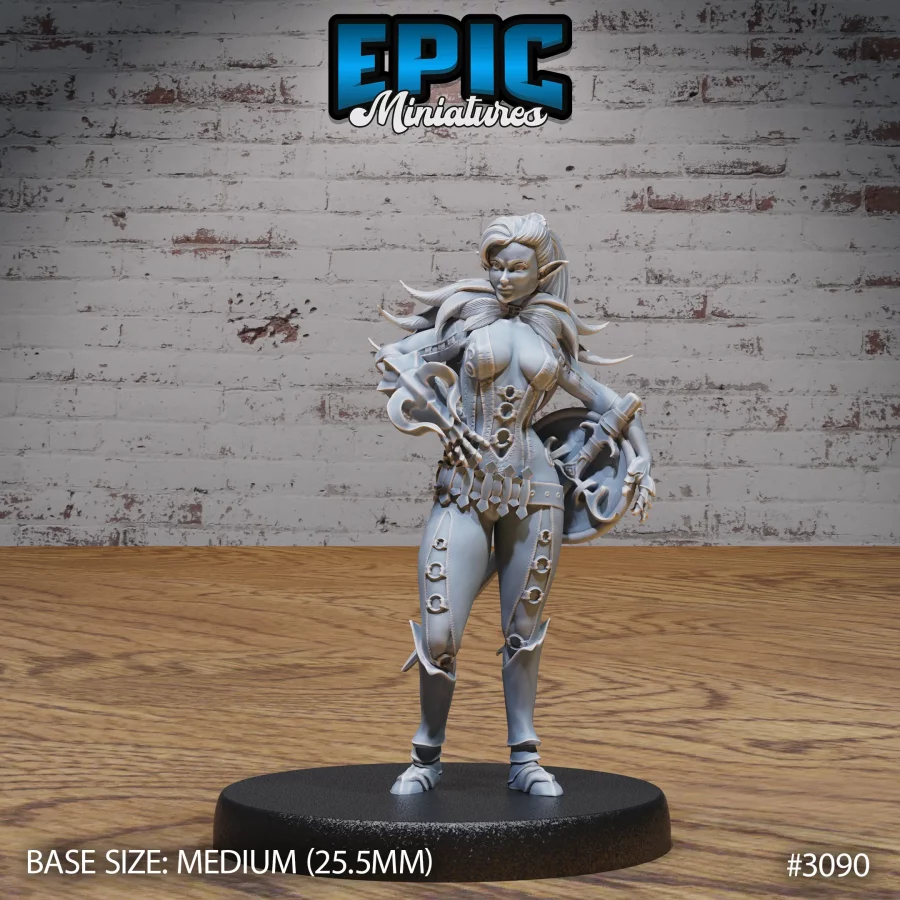 Elf Fighter Female Player Character Set - Image 2