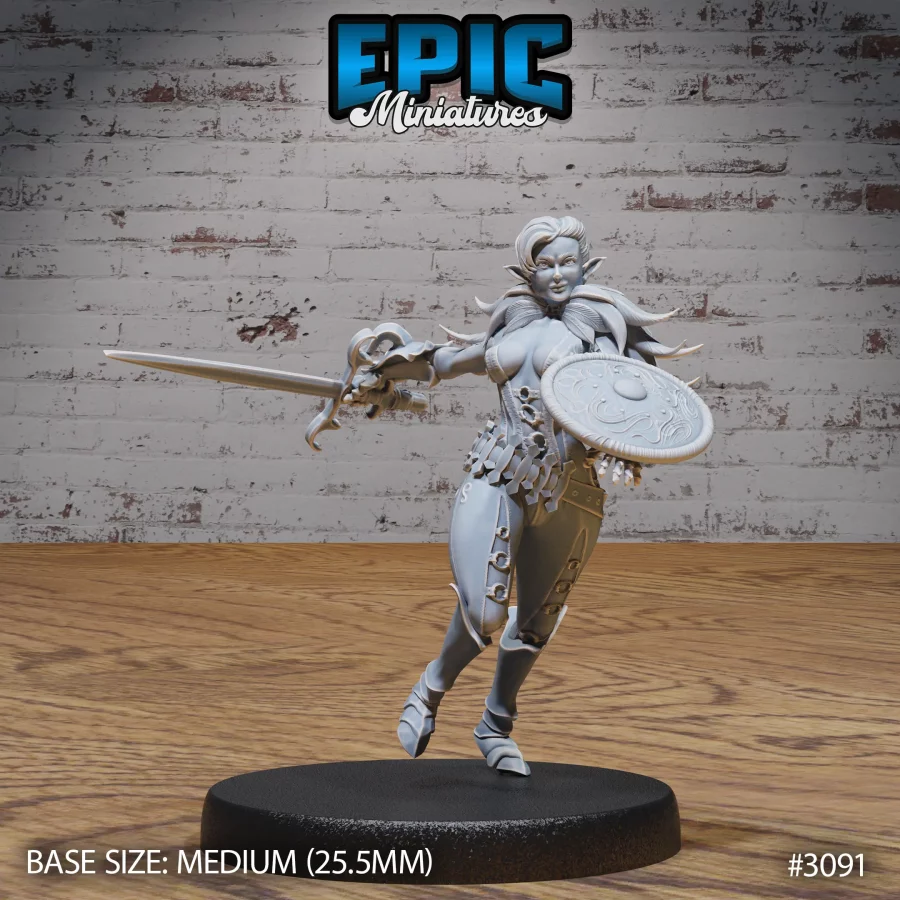 Elf Fighter Female Player Character Set - Image 4