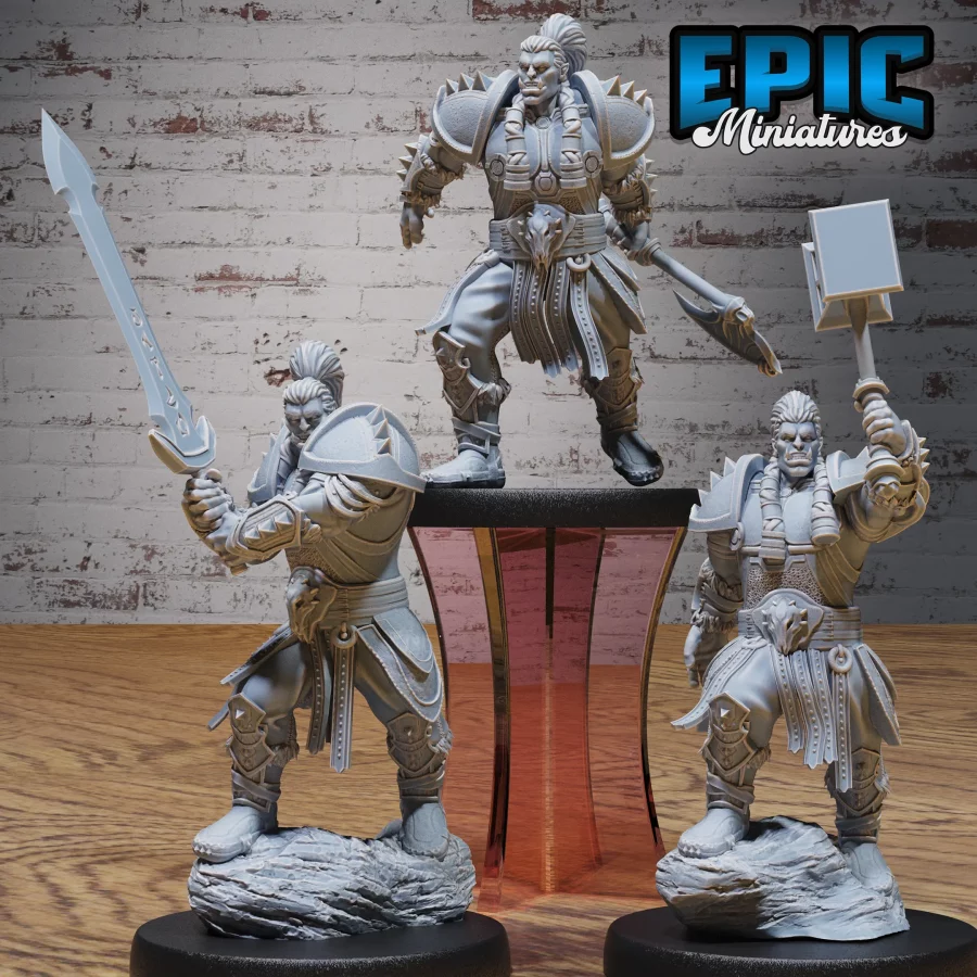 Orc Paladin Player Character Set