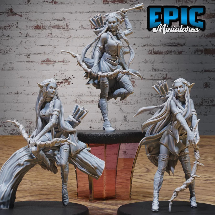 Elf Ranger Female Player Character Set