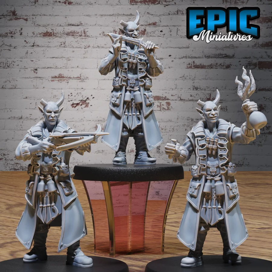 Tiefling Rogue Player Character Set