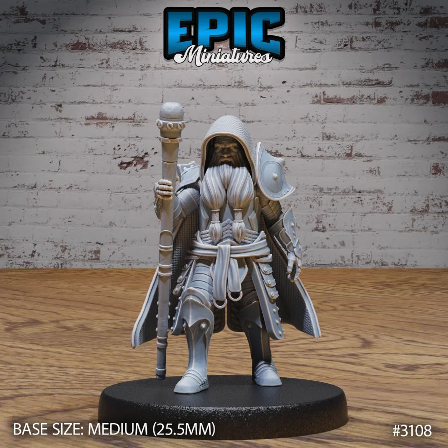 Dwarf Cleric Player Character (Medium)