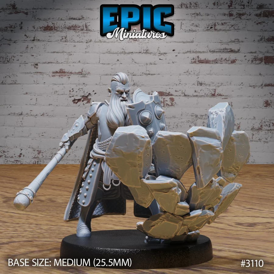 Dwarf Cleric Player Character Magic Shield (Medium) - Image 3