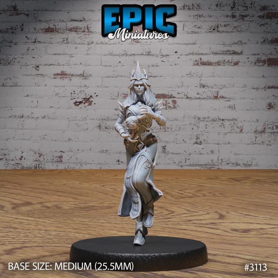 Wizard Female Player Character Magic (Medium)