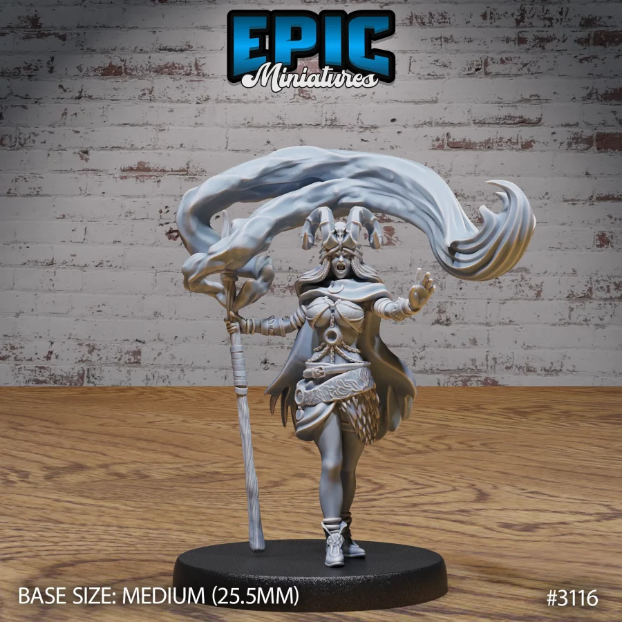 Druid Female Player Character Magic (Medium)