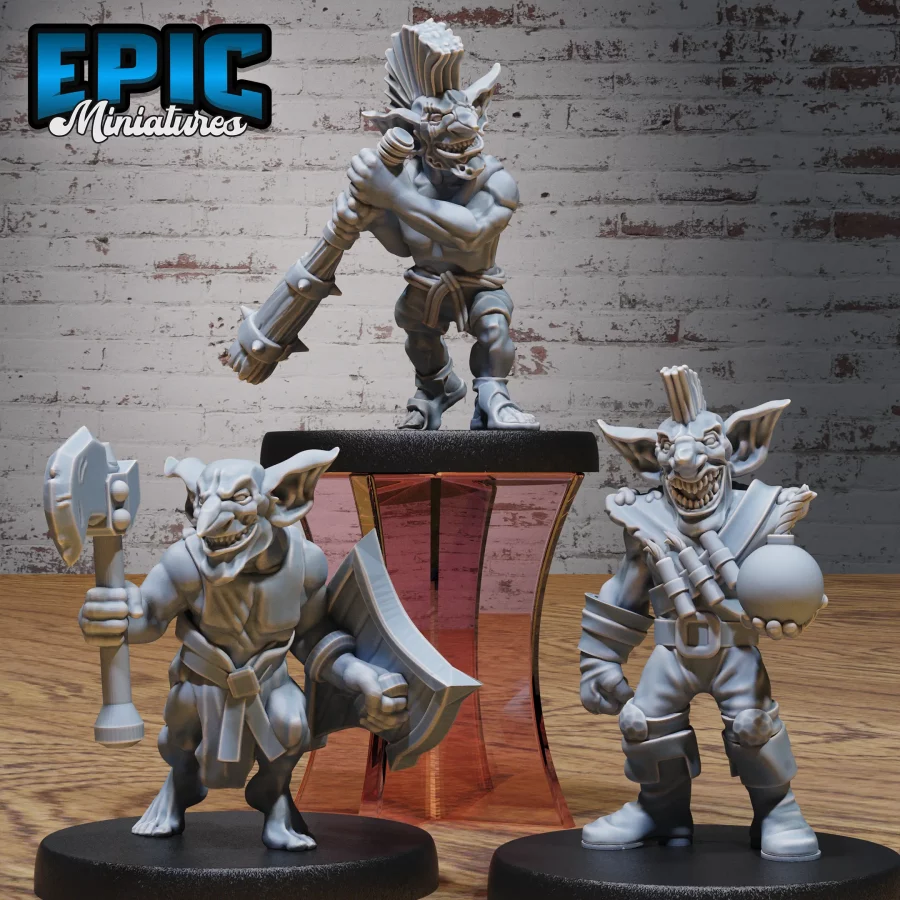 Wicked Goblin Tribe Axe & Shield / Wicked Goblin Tribe Bomber / Wicked Goblin Tribe Club Set