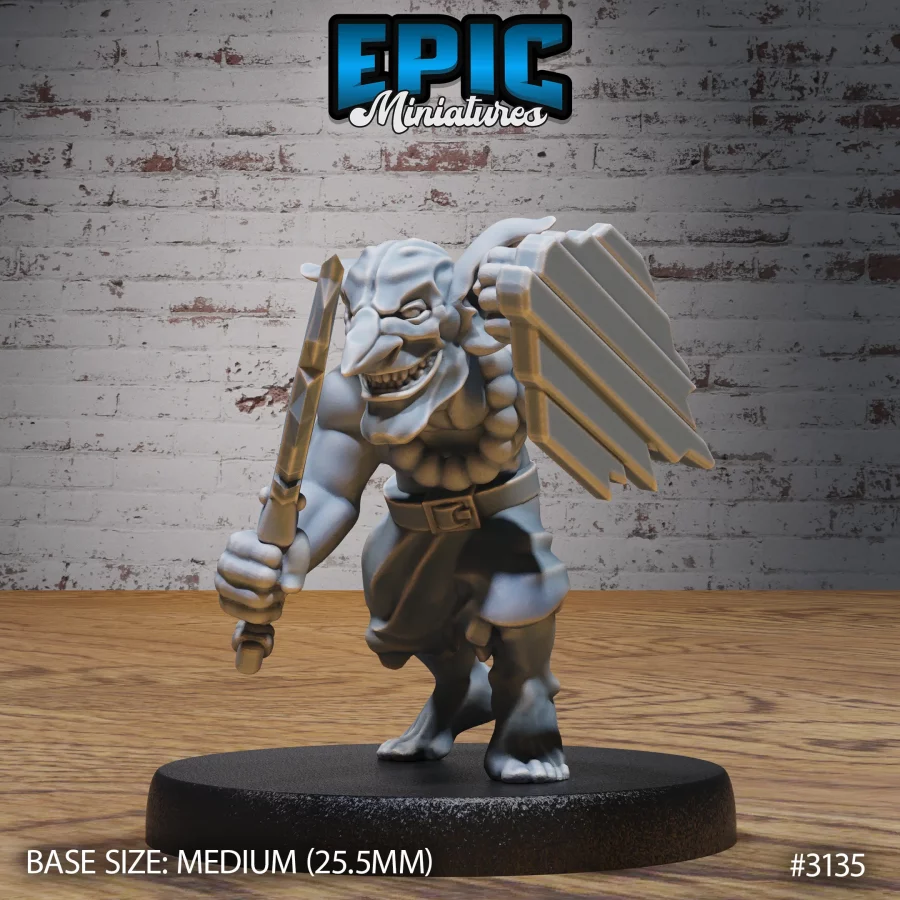 Wicked Goblin Tribe Sword & Shield (Medium)
