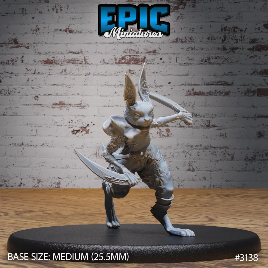 Rabbit Folk Warrior Running (Medium)