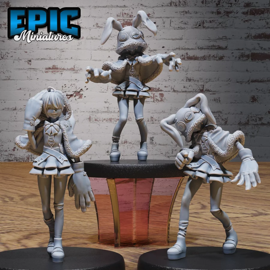 Rabbit Hoodie Girl Set