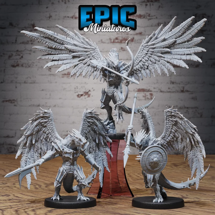 Winged Half Dragon Set