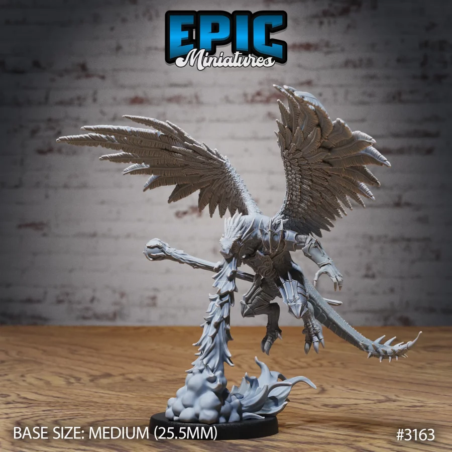 Winged Half Dragon Firebreath (Medium)