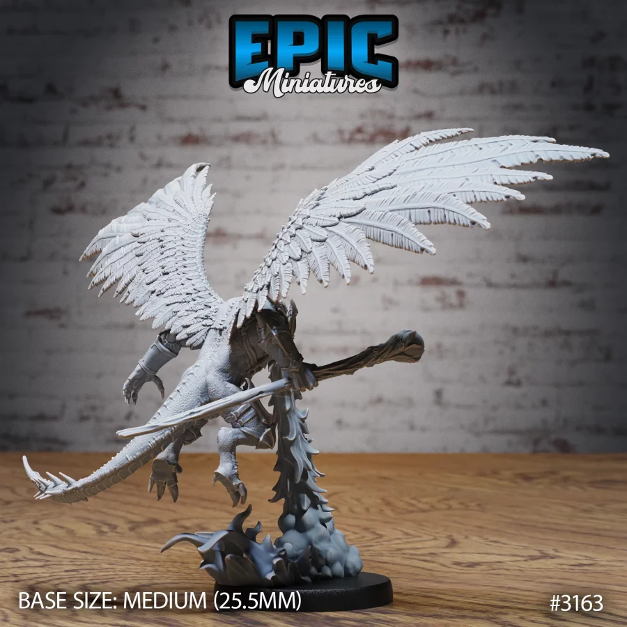 Winged Half Dragon Firebreath (Medium) - Image 2