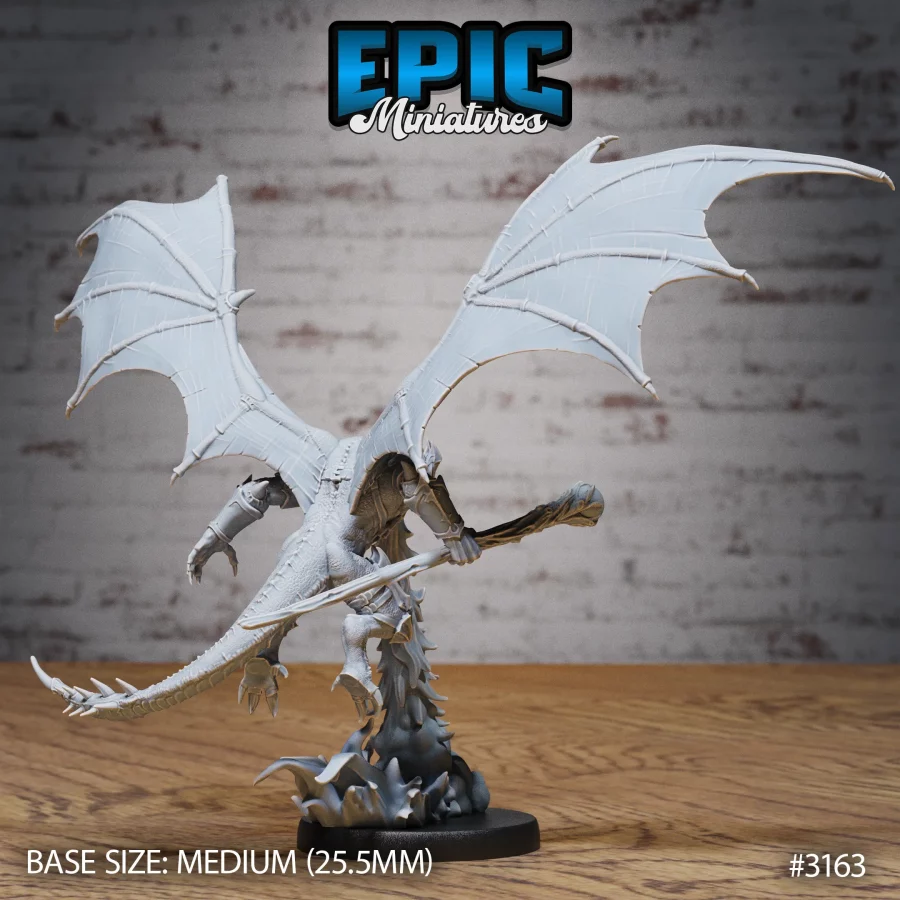 Winged Half Dragon Firebreath (Medium) - Image 4