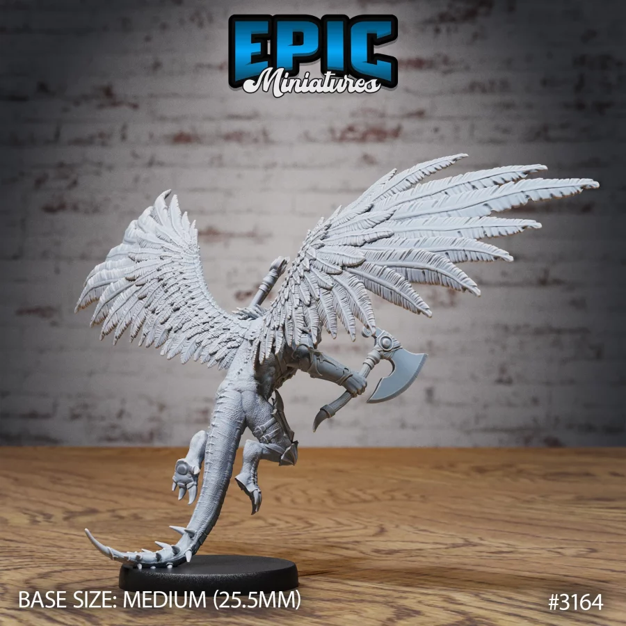 Winged Half Dragon Flying (Medium) - Image 2
