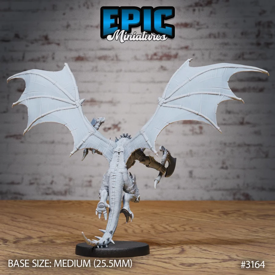 Winged Half Dragon Flying (Medium) - Image 4