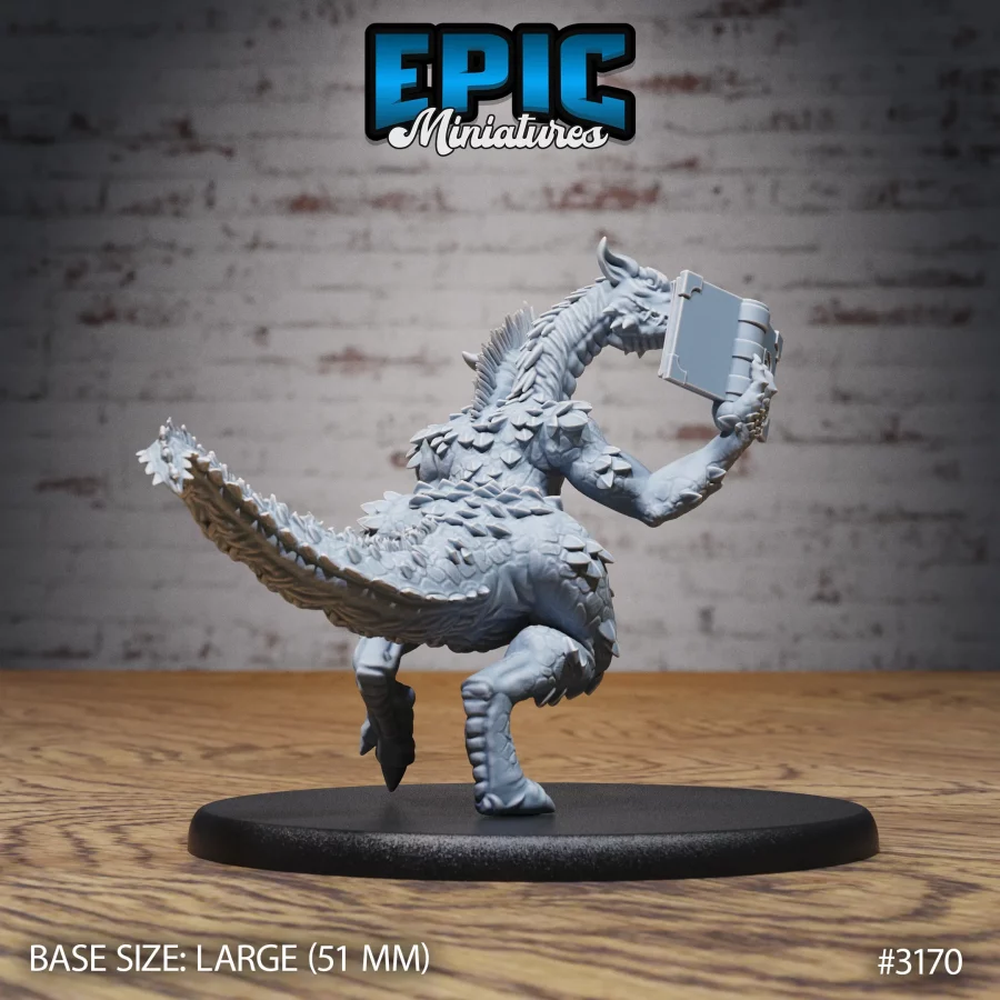 Two Headed Dragon Adventurer Reading (Large) - Image 2