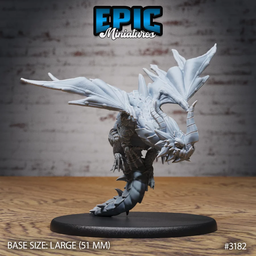 Young Horn Dragon Flying (Large)