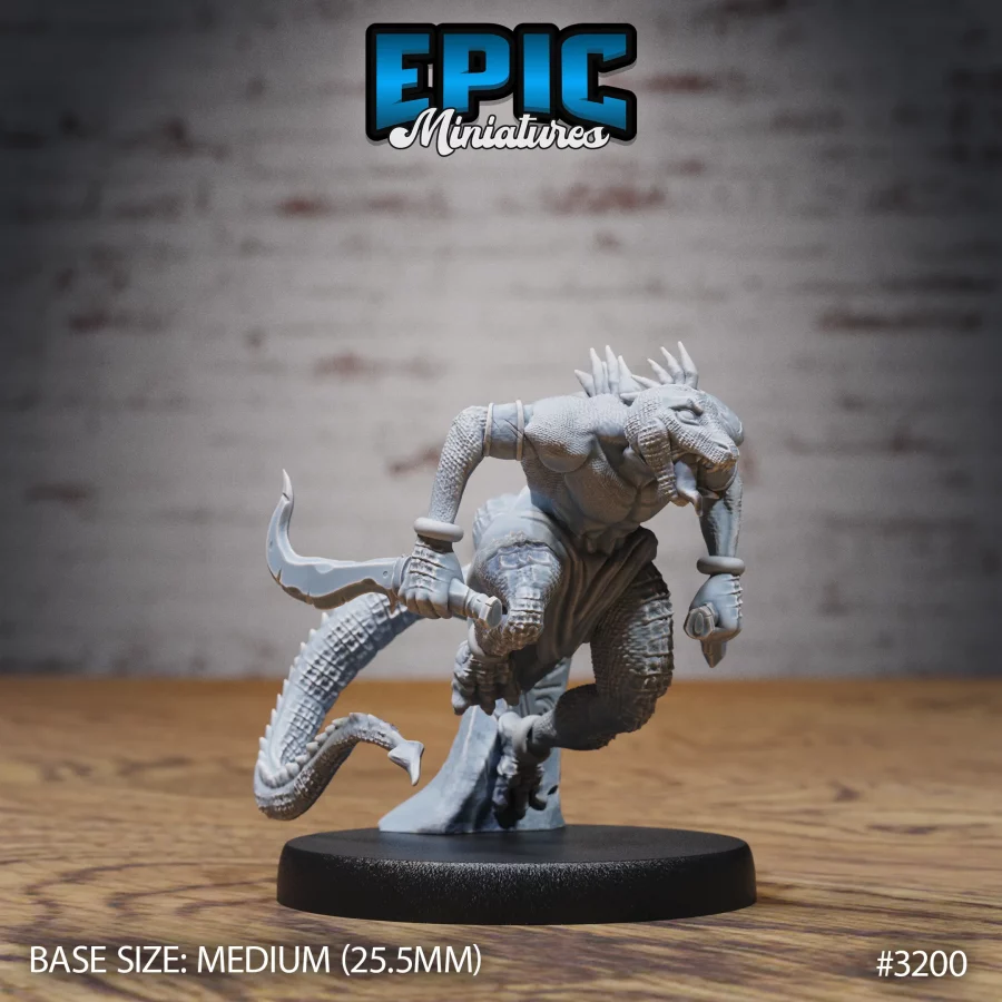 Lizardfolk Human Hunter Attack (Medium)
