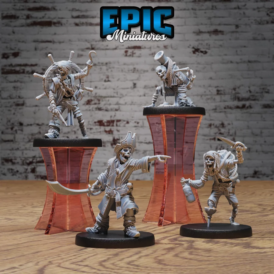 Undead Pirate Crew Captain / Undead Pirate Crew Drunk / Undead Pirate Crew Wheel Carrier / Undead Pirate Crew Canon Set