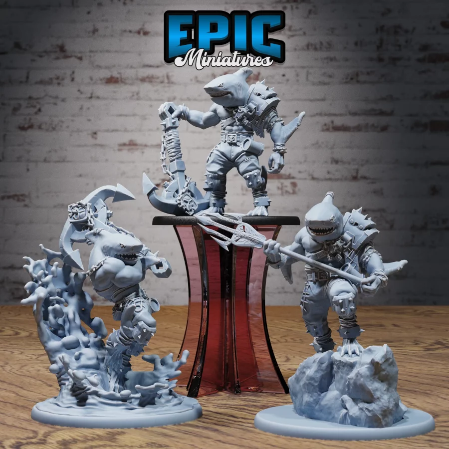 Shark Folk Anchor Pirate Set
