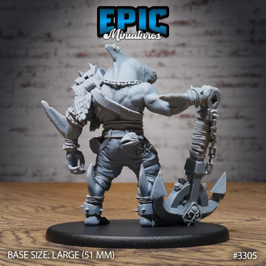 Shark Folk Anchor Pirate (Large) - Image 2