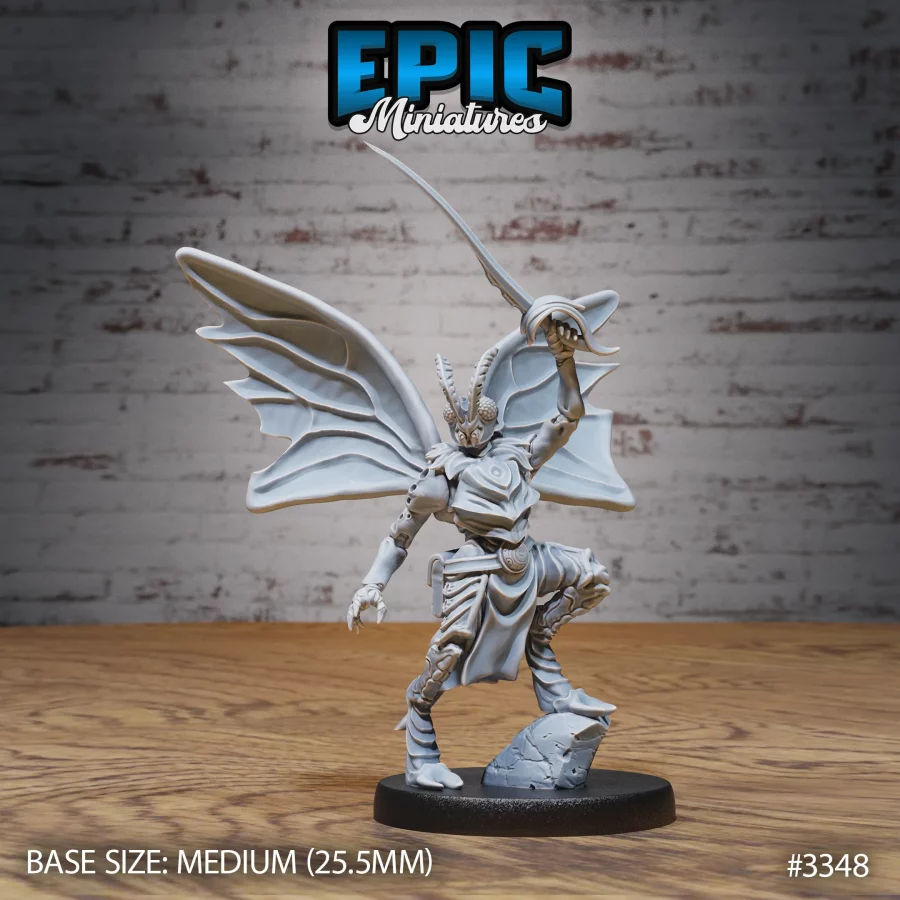 Moth Folk Warrior (Medium)
