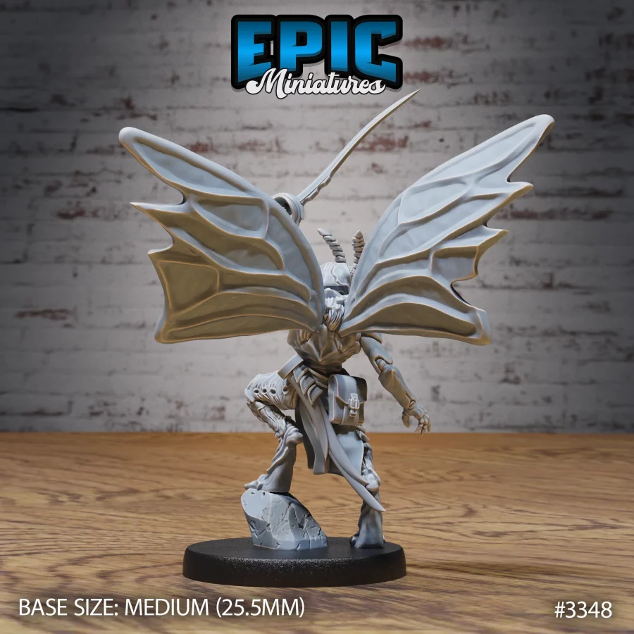 Moth Folk Warrior (Medium) - Image 2