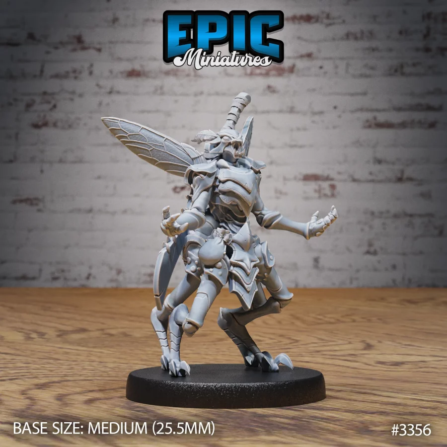 Insect Warrior Roaring (Medium)
