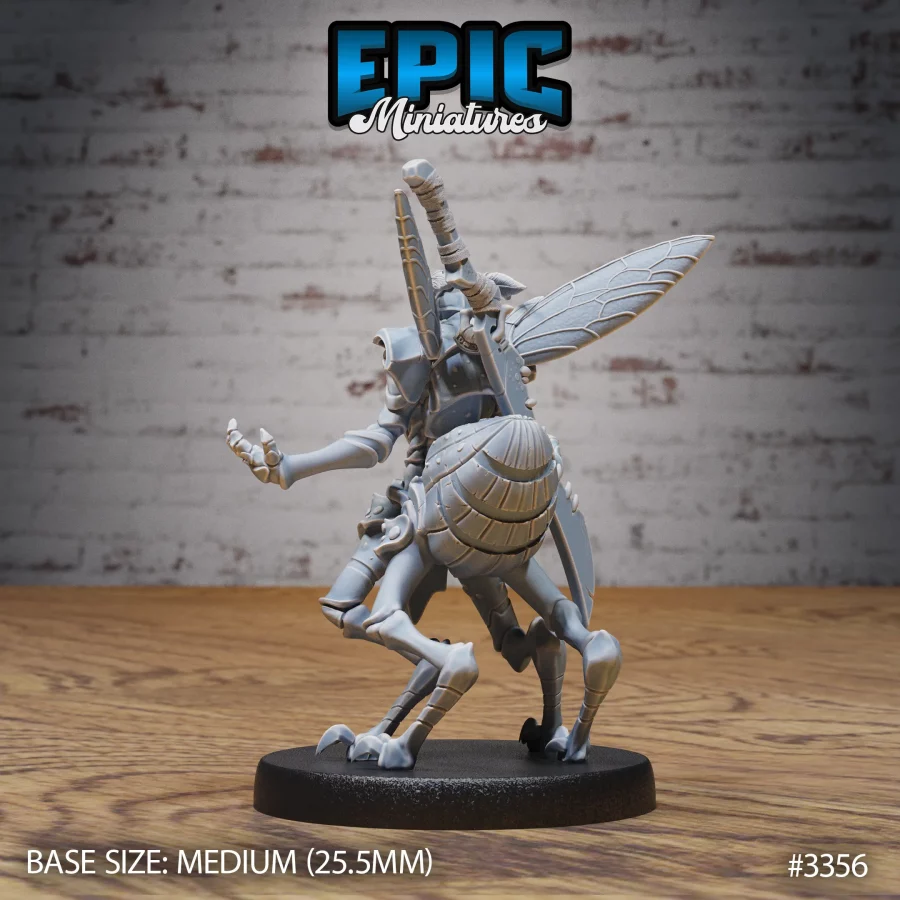 Insect Warrior Roaring (Medium) - Image 2