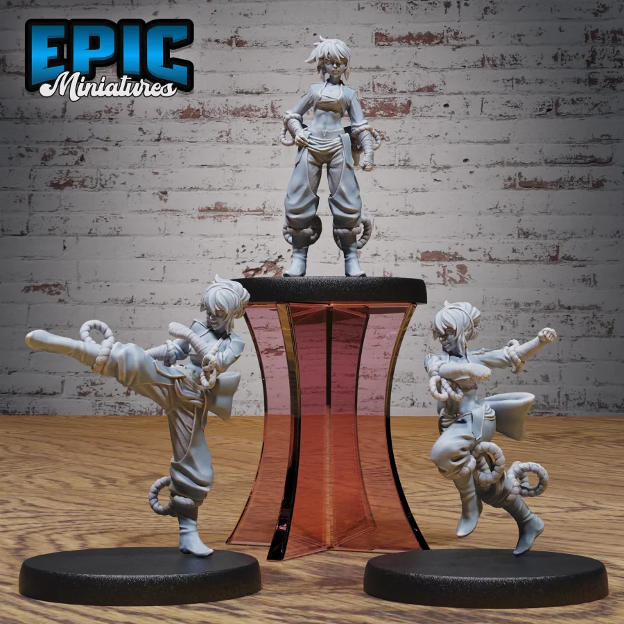 Monk Female Player Character Set