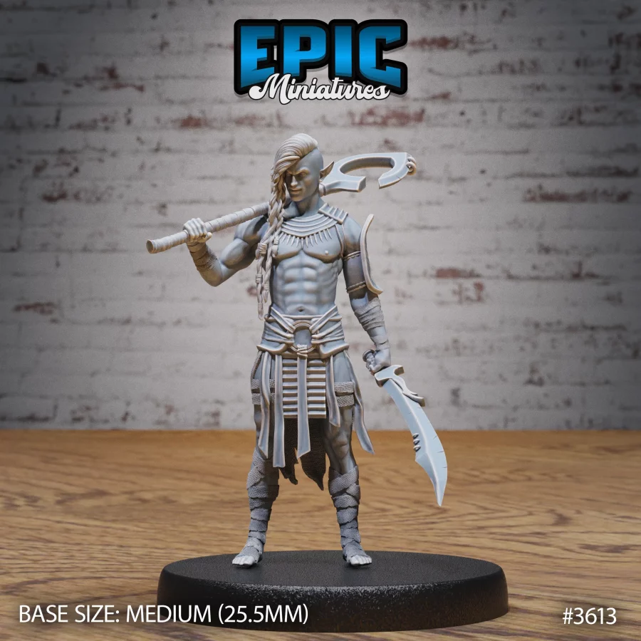 Cave Elf Barbarian (Medium)