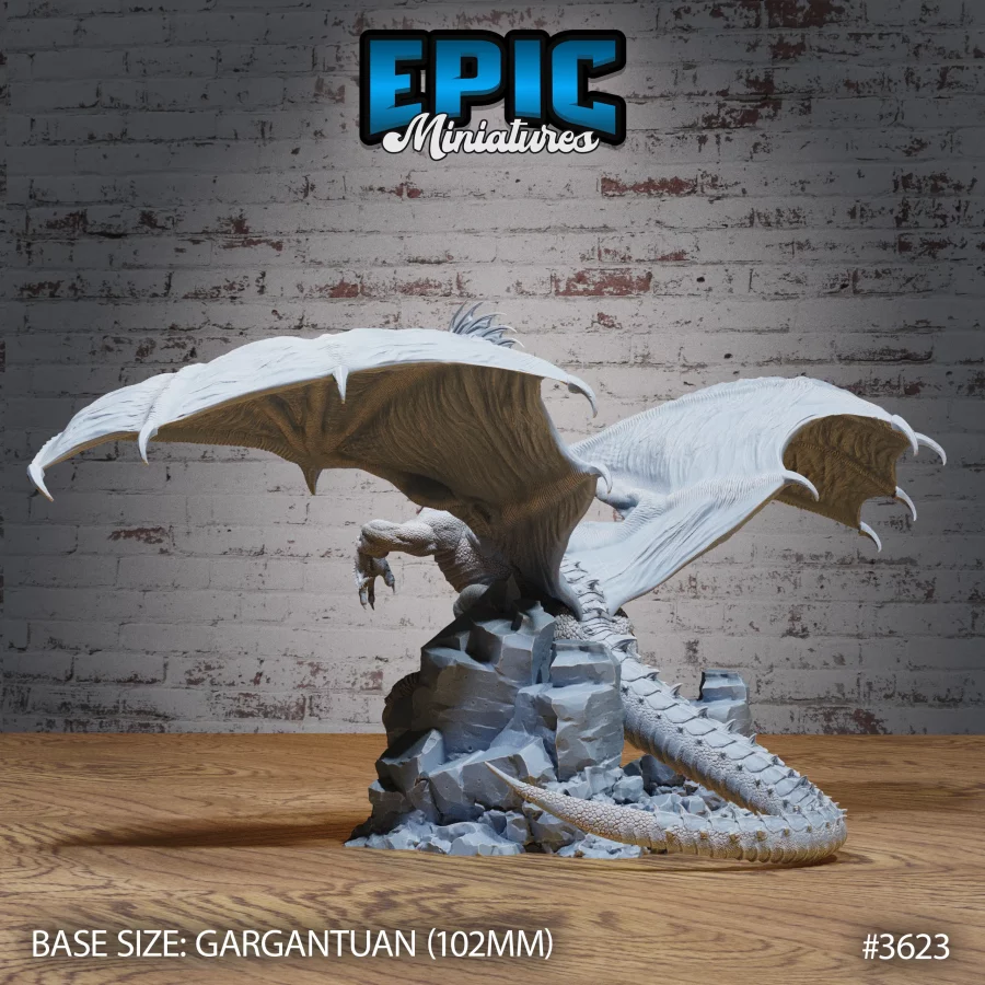 Glacier Dragon Thinking (Gargantuan) - Image 2