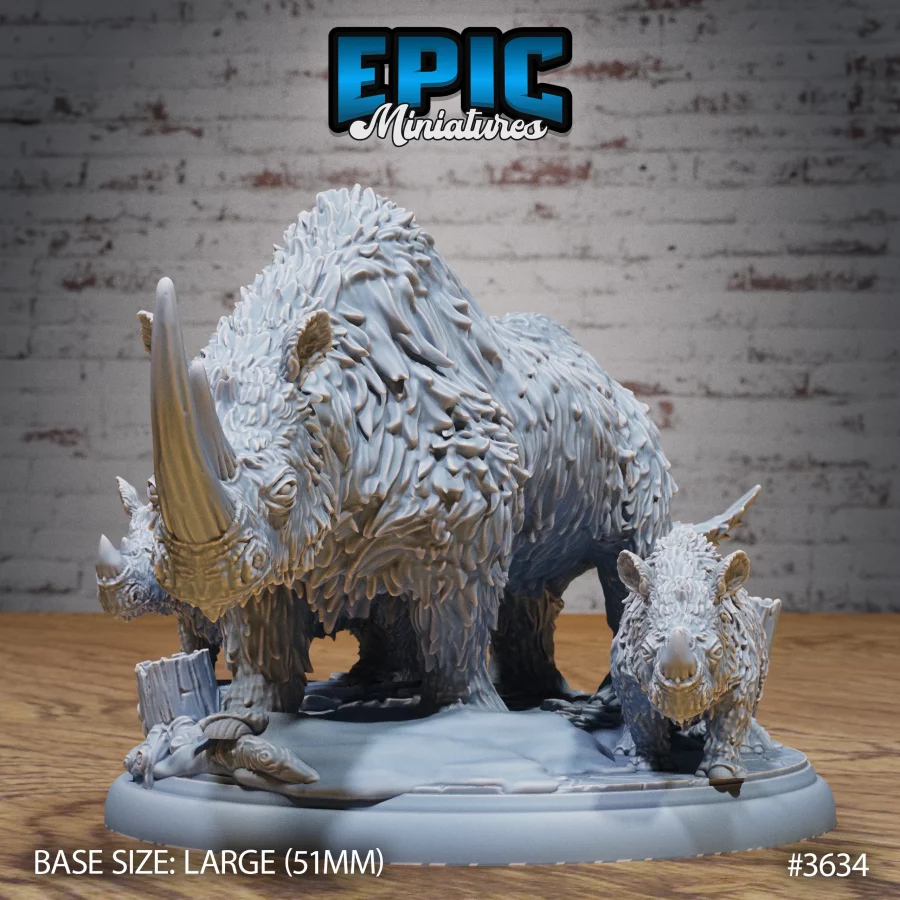 Woolly Rhino Family (Large)
