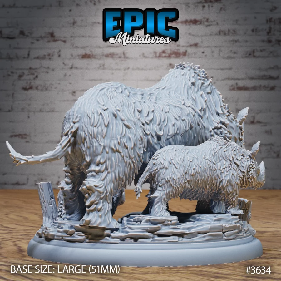 Woolly Rhino Family (Large) - Image 2