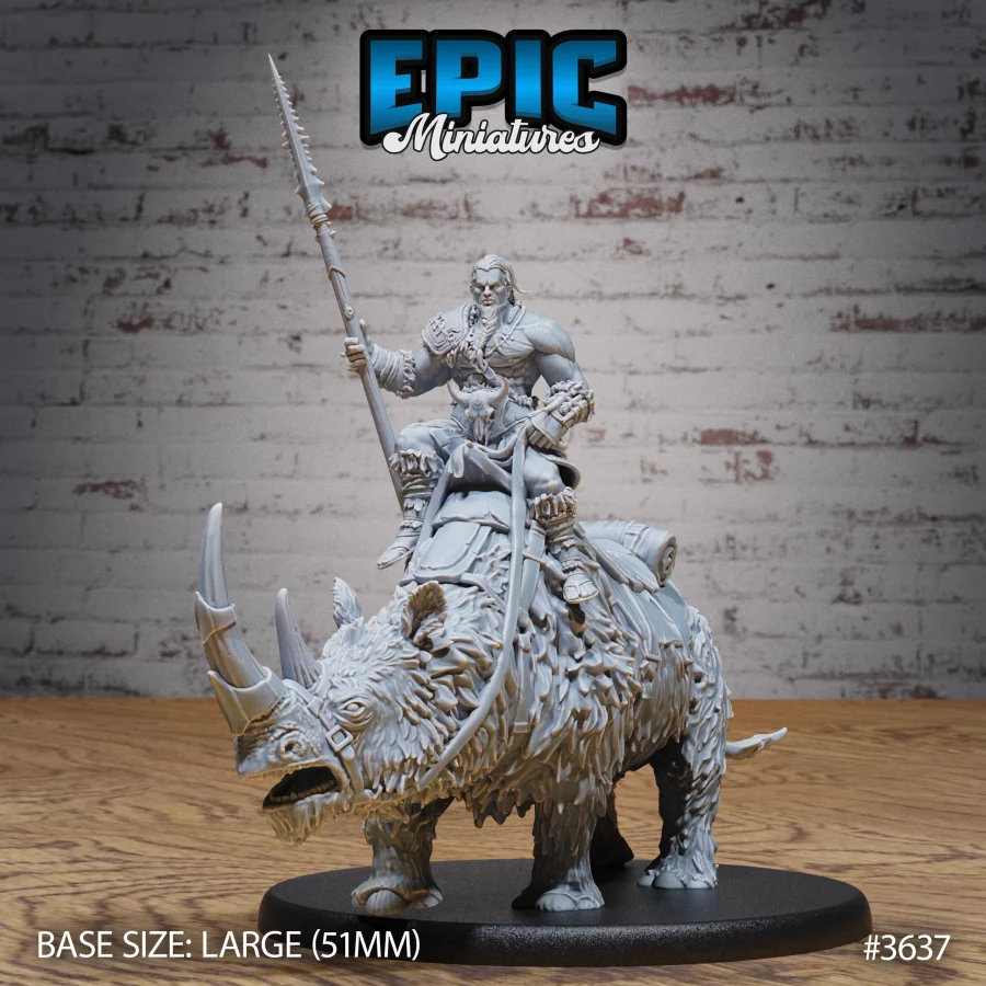 Barbarian Tribe Male Rider (Large)
