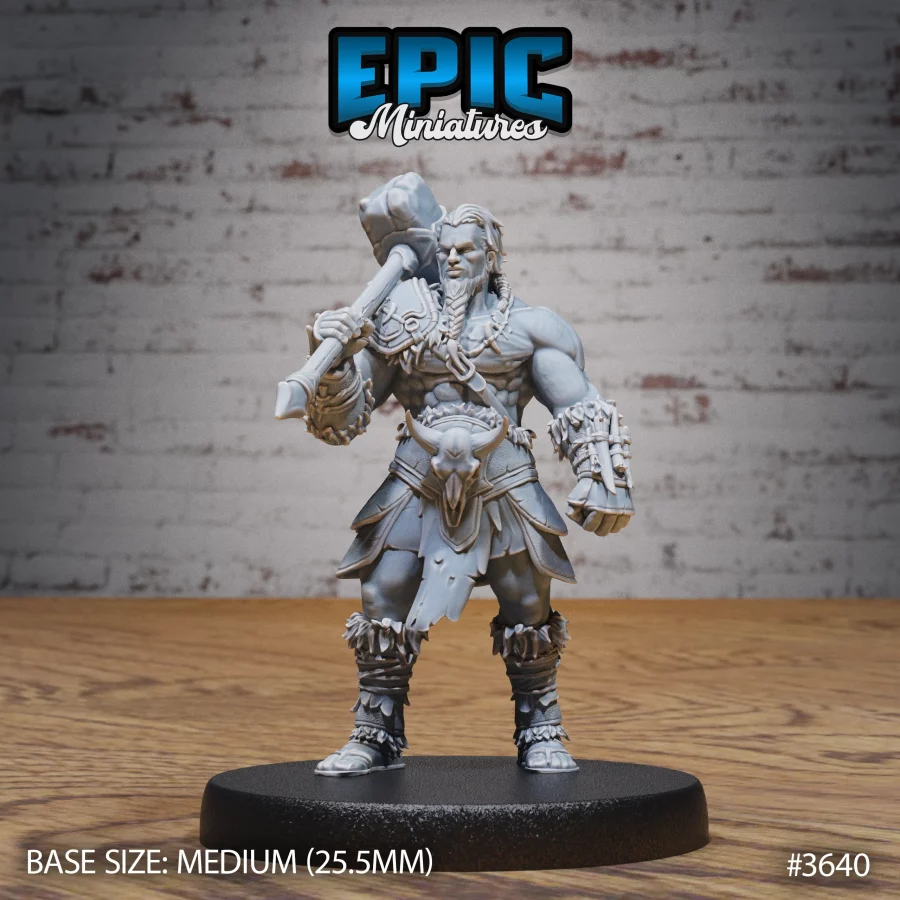 Barbarian Tribe Male Hammer (Medium)