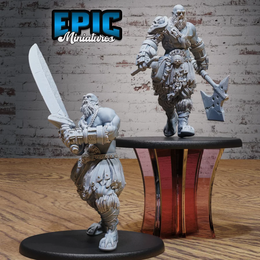 Half-Giant Barbarian Axe / Half-Giant Barbarian Sword Set
