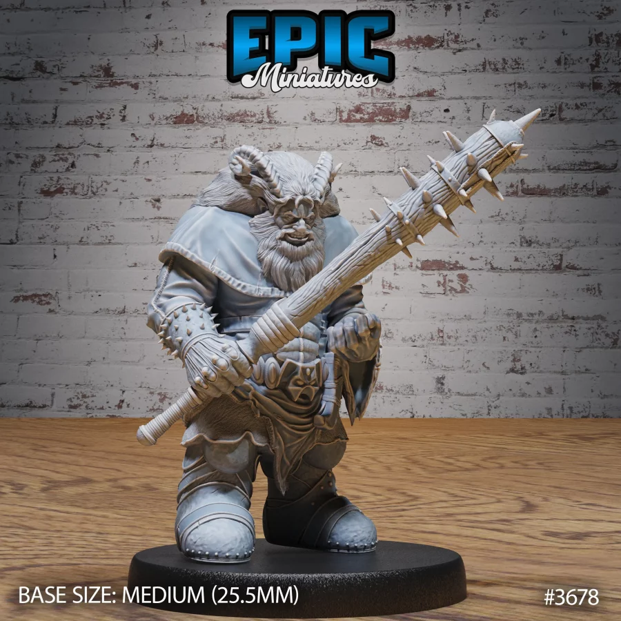 Dwarf Tiefling Mace (Medium)