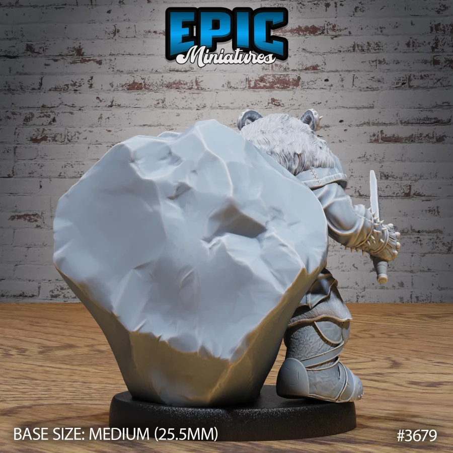 Dwarf Tiefling Hiding (Medium) - Image 2