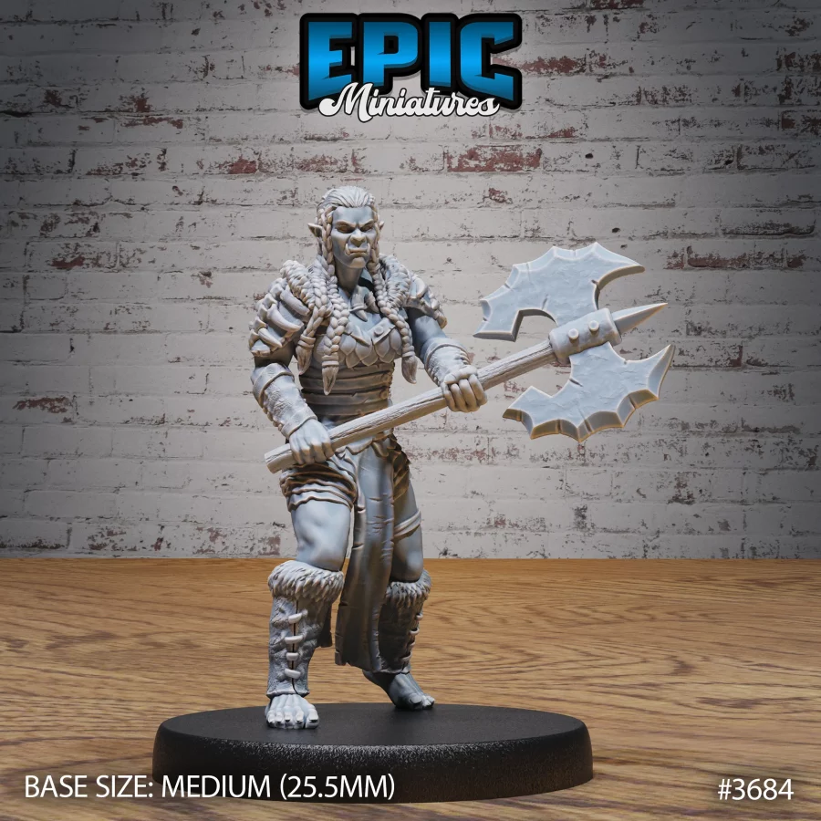 Half-Orc Marauder Female Heavy Axe (Medium)