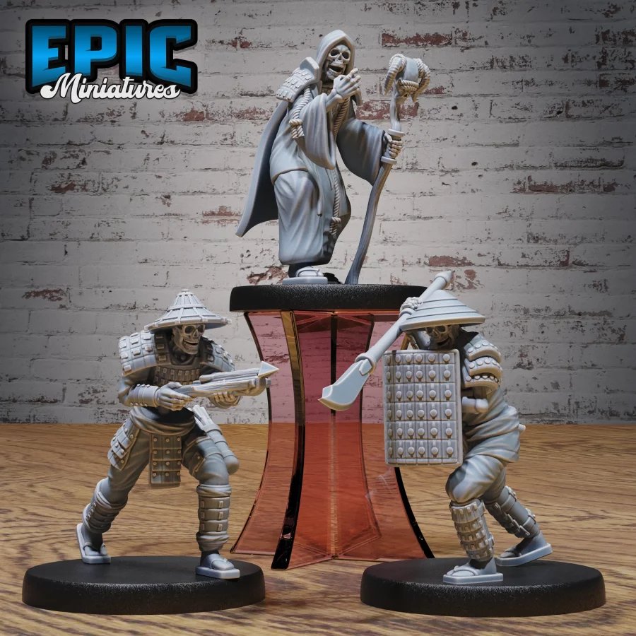 Eastern Skeleton Army Necromancer / Eastern Skeleton Army Crossbow / Eastern Skeleton Army Spear Set