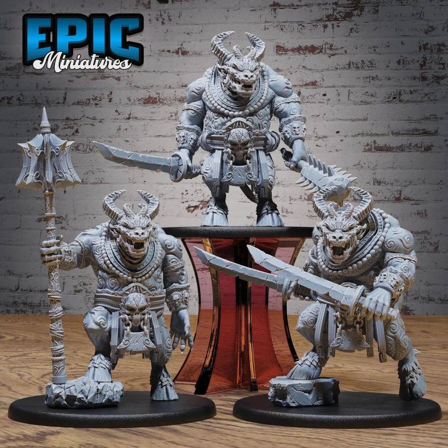 Onyx Statue Demon Set