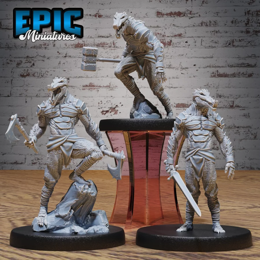 Crocodile Folk Warrior Set