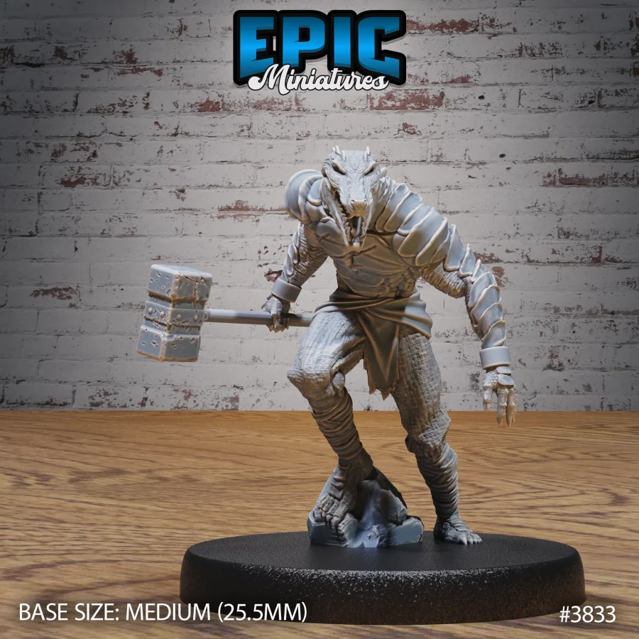 Crocodile Folk Warrior Hammer (Medium)