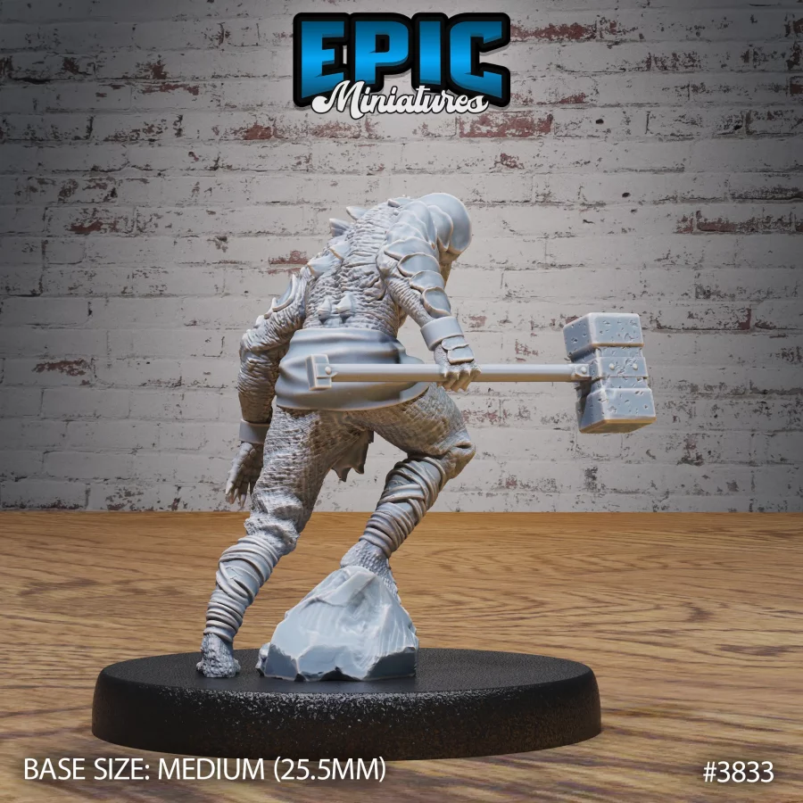 Crocodile Folk Warrior Hammer (Medium) - Image 2