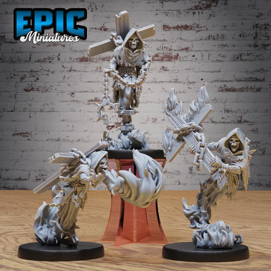 Fire Ghost Skeleton Set