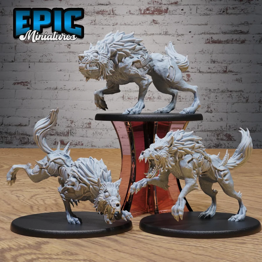 Undead Dire Wolf Set